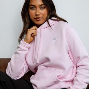 Nike Pink Sportswear Fleece Hoodie